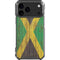 Jamaican Flag Dark Wood iPhone 17 Pro Max Clear Case